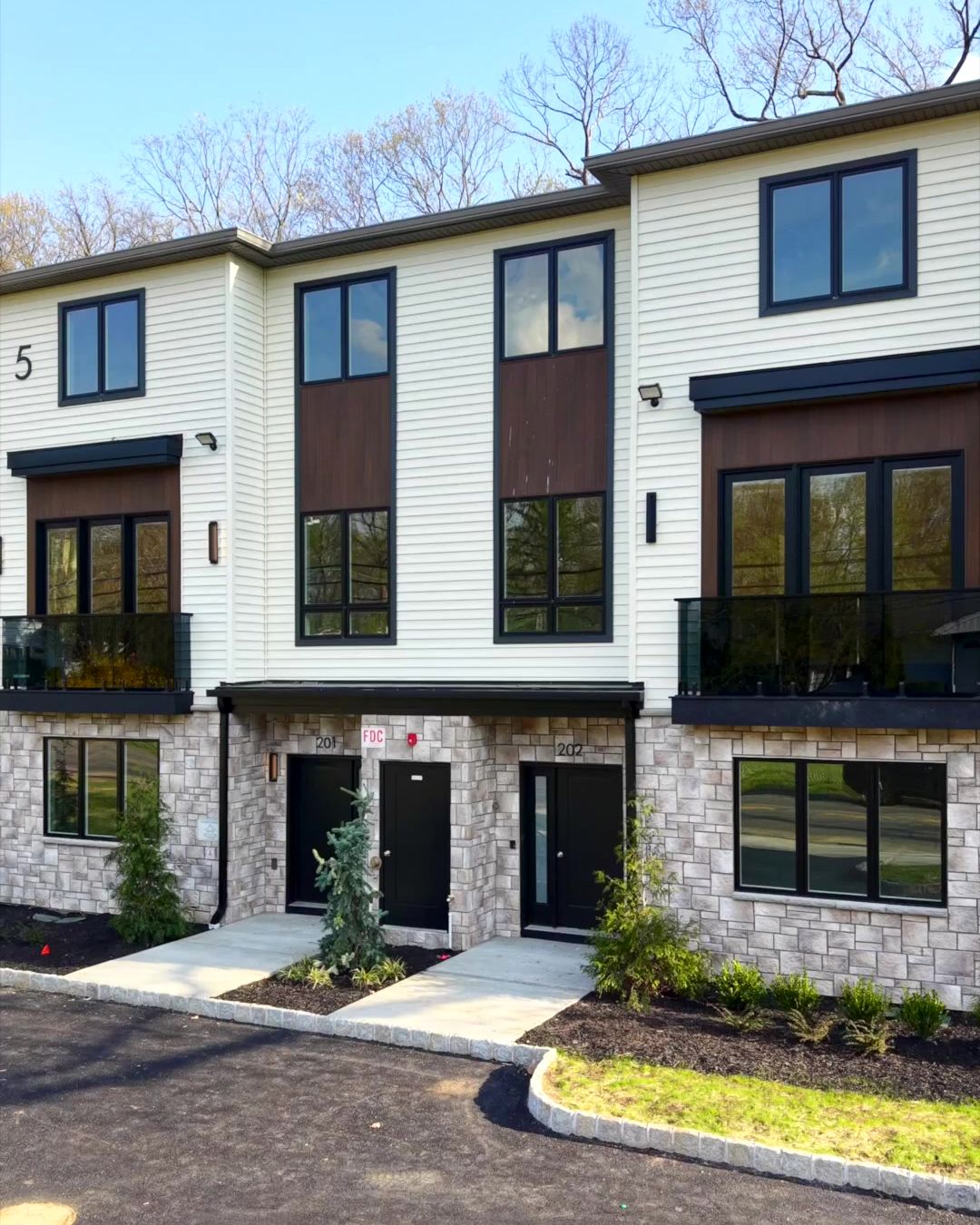 5 Mirror Lake, completed townhomes